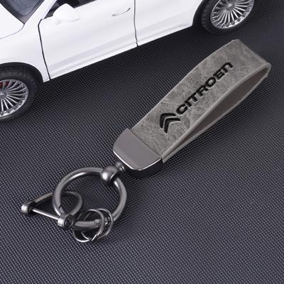 Винтажный кожаный брелок для ключей автомобиля с вращающимся на 360 градусов кольцом для C1 C2 C3 Vts C4 Saxo C4L Berlingo C5 C6 C8 Xsara Picasso