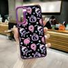 Cartoon Animals Skeleton Skull Phone Case Colored Silver Cover For Samsung Galaxy S21 S22 S23 S24 S25Note20 Ultra Plus Fe