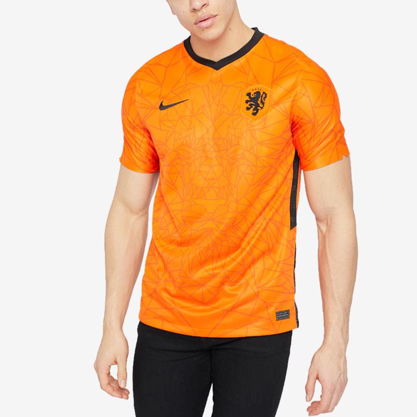 Nike Мужская домашняя футболка Нидерландов 2020 Оранжевая CD0712-819