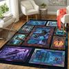 Future Helicopter Showcase Pattern Rug Floor Mat for Living Room or Bedroom Soft and Comfortable Carpet a Gift for Birthday and Holiday.
