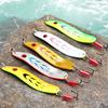 Strong Spoon Fishing Lures Metal Treble Hooks Sea Saltwater Fishing Baits - Pack of 5