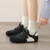 Осенняя новая модная тенденция женская повседневная обувь в студенческом стиле с широким носком мягкая удобная плоская обувь повседневная спортивная обувь для активного отдыха