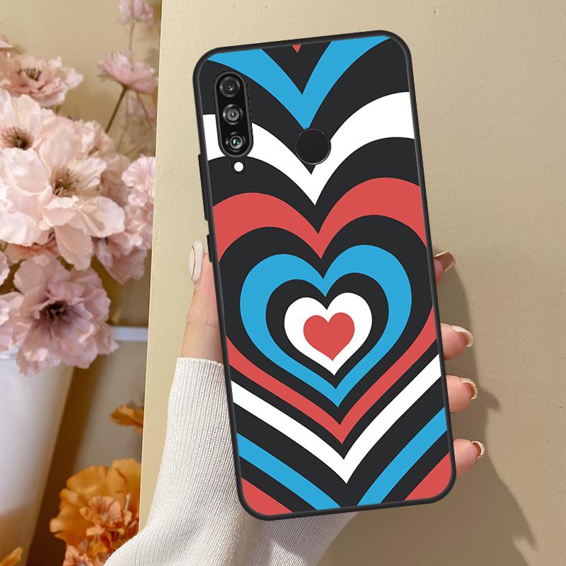 Latte Love Тоннель Коричневое Сердце Для Huawei Nova Y70 Y91 Y61 Y73 Y72 Y90 Y60 12s 12i 11i 8i 9 10 SE P40 Lite P30 P60 Pro Чехол