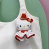 1Pcs Cute Christmas Kt Cat Keychain Kawaii Hello Kitty Plush Doll Toys Pendant Bag Decoration Christmas Gifts