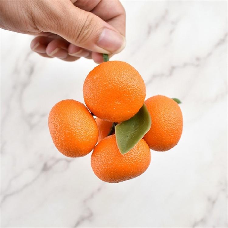 Simulation Foams Tangerine Realistic Fruit for Kitchen Parties Decorations