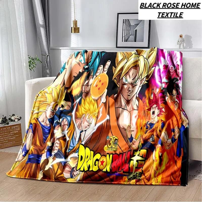 Fashion Art Print Comics D-Dragons B-Balls Blanket Bedroom Sofa Bed Sheet Outdoor Car Travel Hotel Portable Plush Cover Blanket