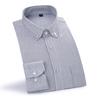 Pure Cotton Oxford Full Sleeve Button Down Collar Classic Men Casual Striped Shirts