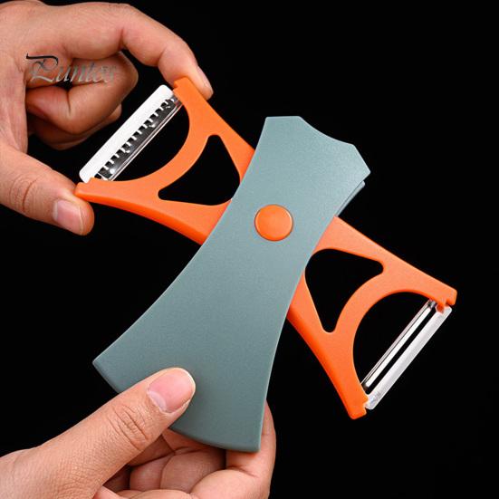 Fruit Peeler 2-in-1 Multifunctional Kitchen Grater for Fruits Vegetables Double Head Vegetable Potato Peeler Efficient Tools for Kitchen