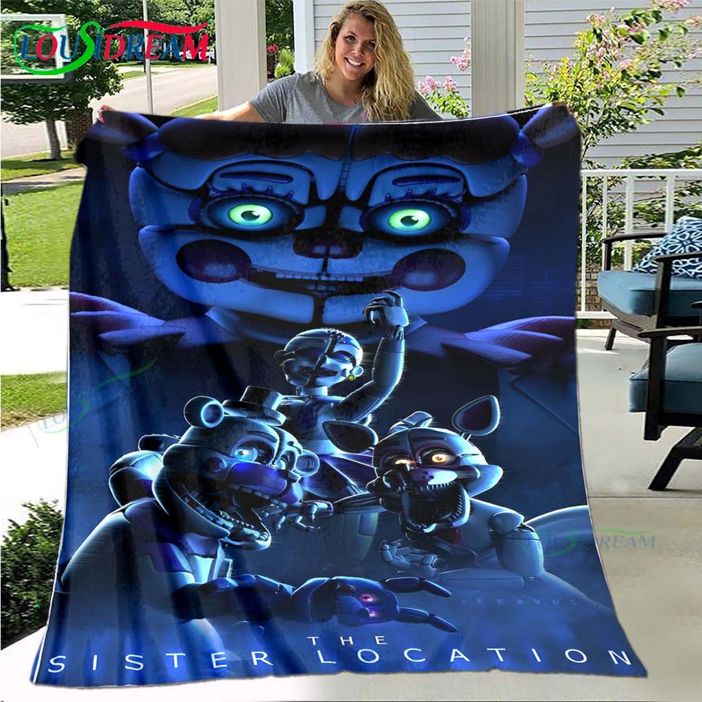 Горячие Персонажи Ужасов Узор Фланелевый Тонкий Плед Портативный Домашний Дорожный Офисный Плед для Игр во Время Обеденного Перерыва Подарок на День Рождения