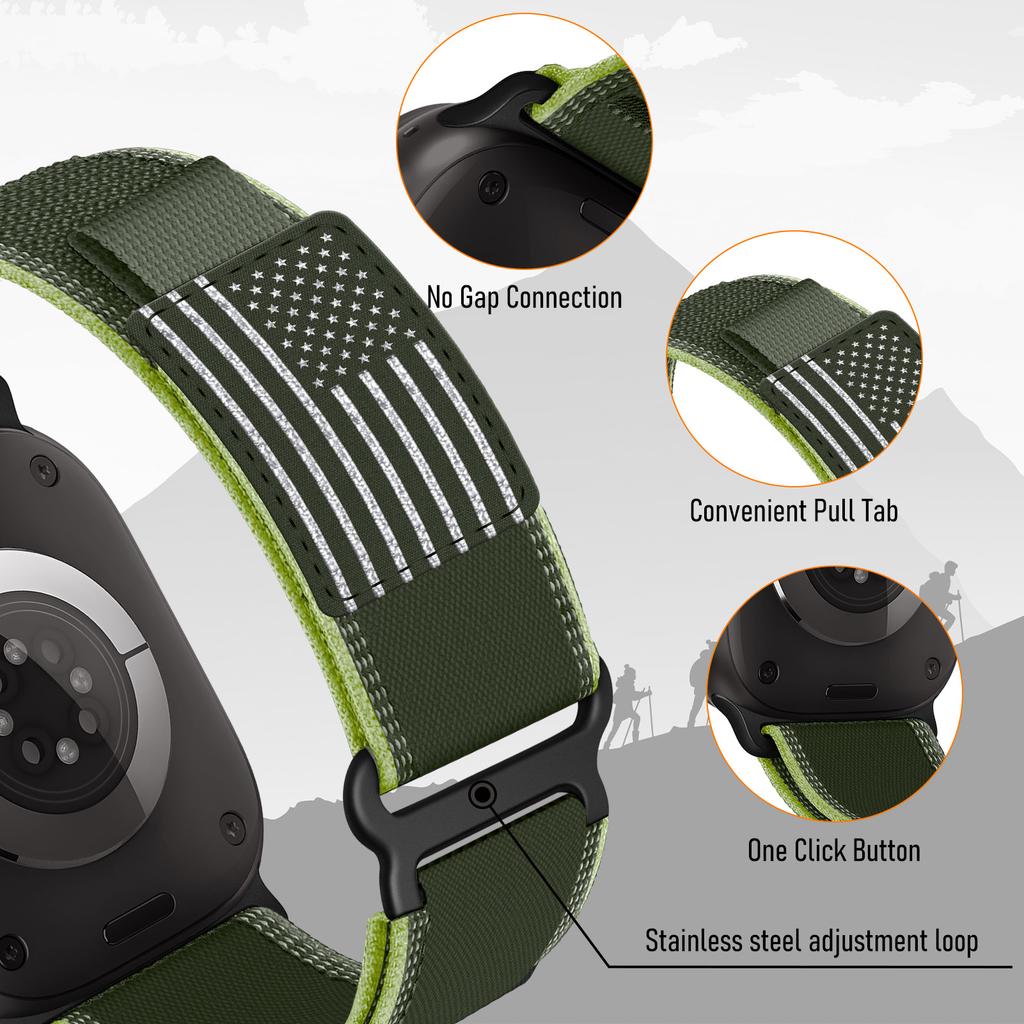 Ремешок Trail loop для Apple Watch Bands 49мм 44мм 40мм 41мм 45мм 42мм 46мм correa bracelet iWatch series 7 se 8 9 10 11 Ultra2 3
