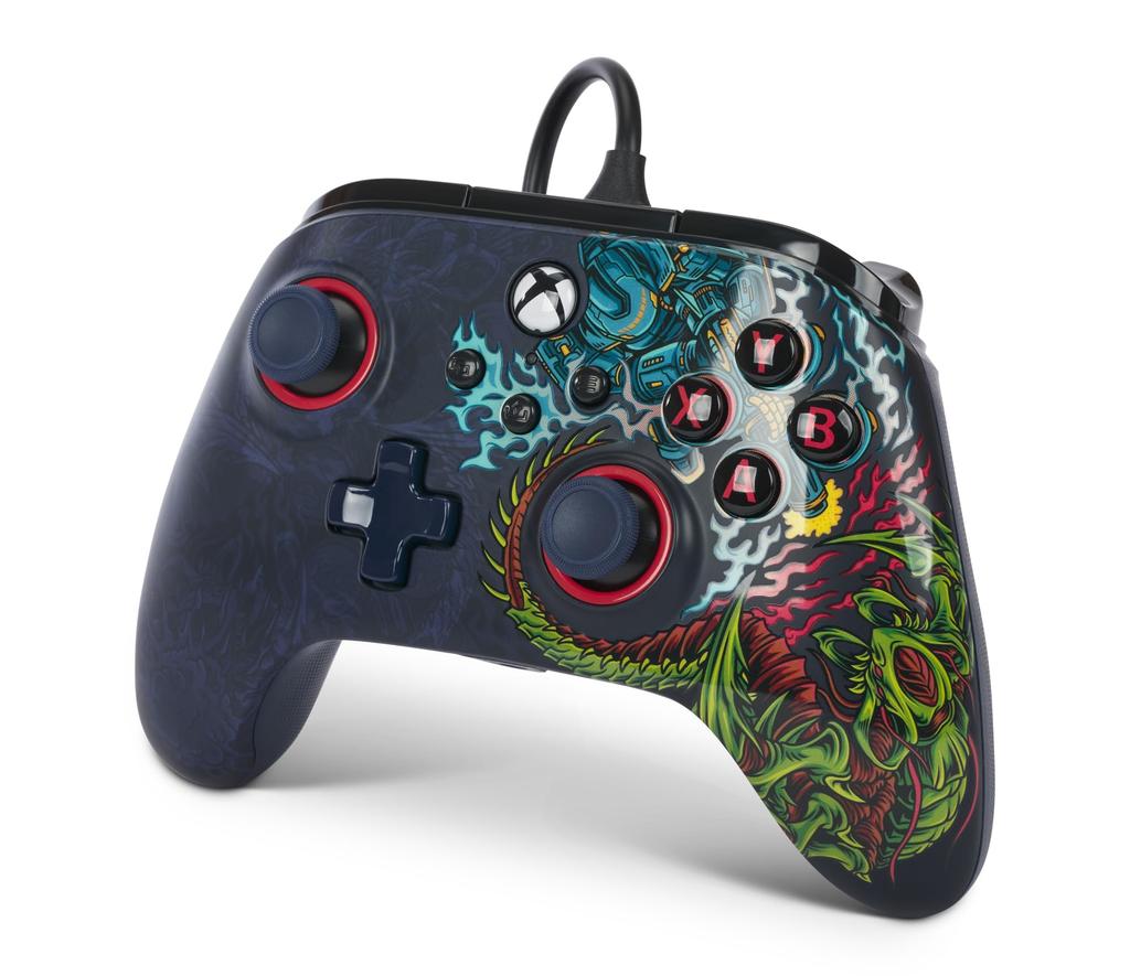 Год PowerA Advantage Проводной контроллер для Xbox Series Cosmic Crush Функция двойной вибрации для Xbox Series PC Windows [2 Гарантия] XS - XS 10/11