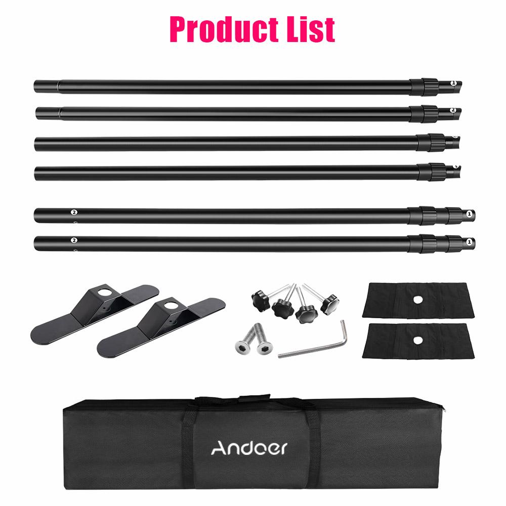 Backdrop Stand Aluminum Alloy   Photo Video Studio Background Support Stand with Carrying Bag