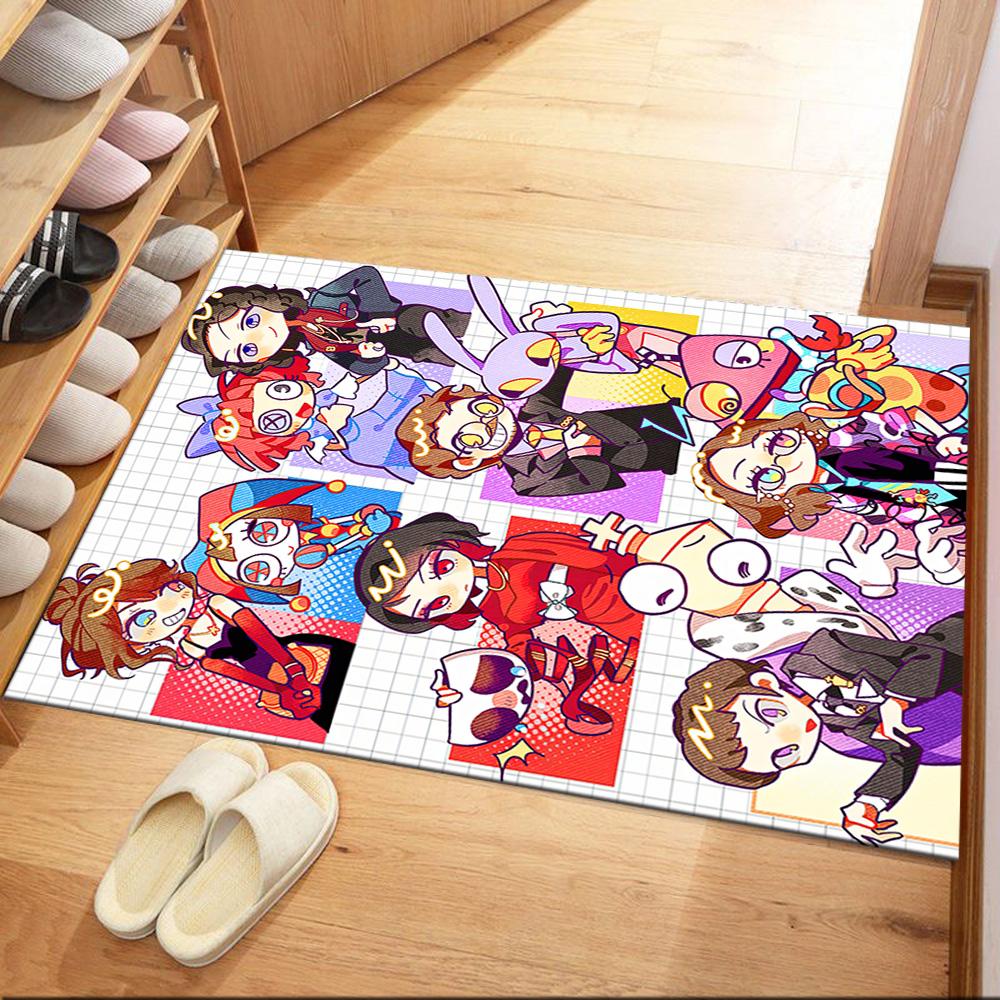 Digital Circus Area Rug Design for Outdoor Bedrooms Study room Dormitory Anti-slip Rug Office home decor Perfect Birthday/Christmas Gift Idea