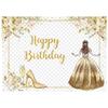 LS Photography Background Floral Butterfly Princess Dress Decor Girl Princess Birthday Party Kids Portrait Photo Backdrop Studio