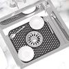 Hollow Kitchen Sink Mat Silicone Countertop Mat Kitchen Accessories Drain Pad  Desktop