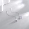 Серьги-осьминог из стерлингового серебра S925 с цирконием, женские легкие роскошные серьги, ювелирные изделия Meilong