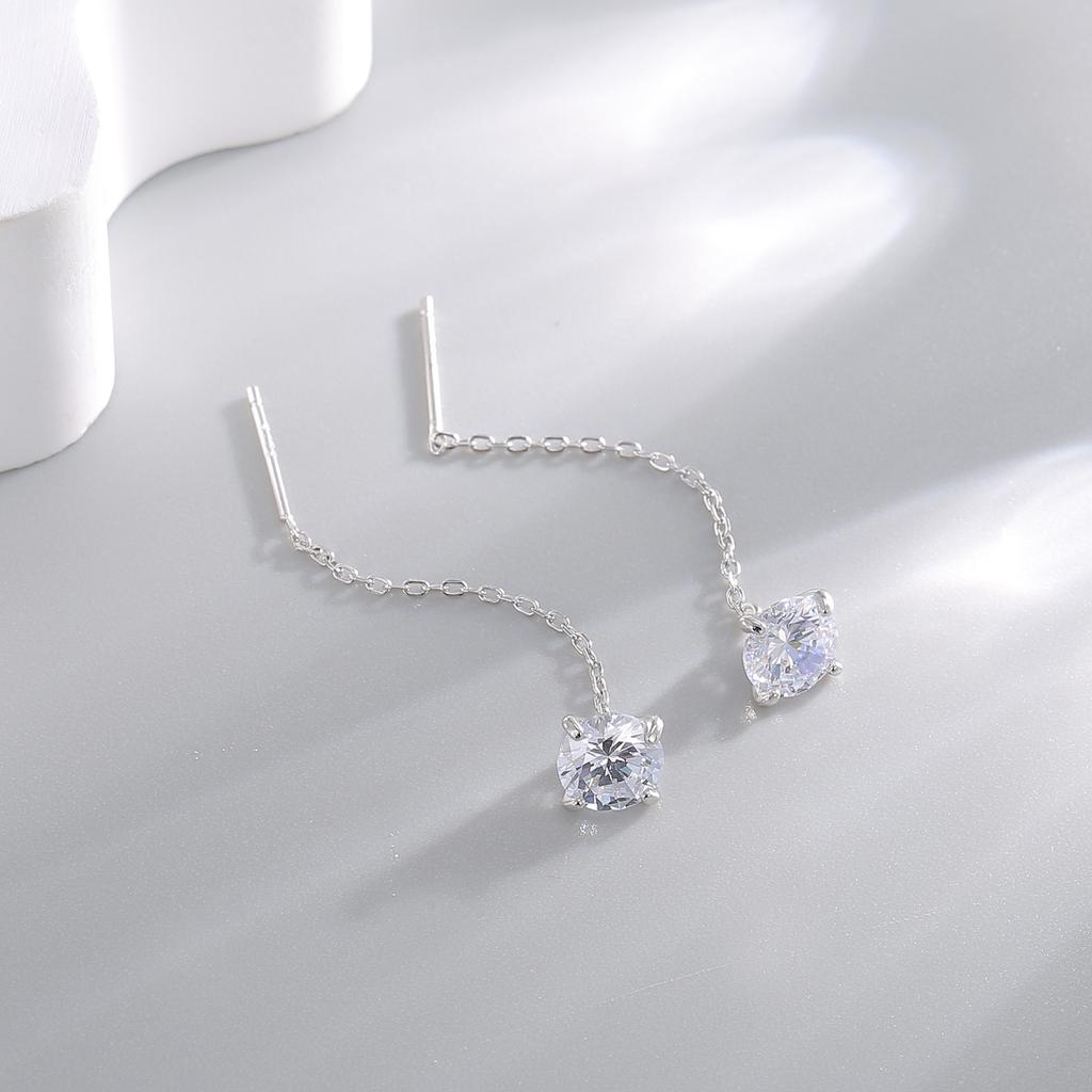 Серьги-осьминог из стерлингового серебра S925 с цирконием, женские легкие роскошные серьги, ювелирные изделия Meilong