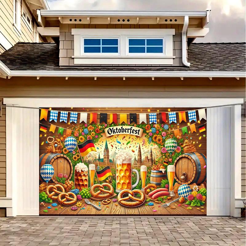 October Festival Celebration Banner - Polyester background vivid festive party decoration