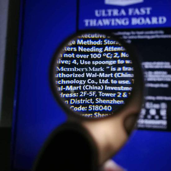 5X Foldable Magnifier LED Light Magnifying Lens Jewelry Reading Loupe Keychain