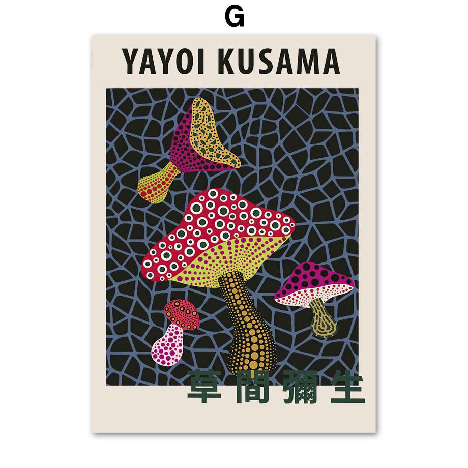 Yayoi Kusam тыквы в горошек абстрактная настенная живопись на холсте постеры на скандинавскую тему и принты настенные панно для декора гостиной