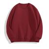 2025 New Round-Neck Sweatshirt for Men and Women, Autumn and Winter Pure White Trendy Brand Loose Fit Couple's Fleece-Lined Thickened Inner Layer Top