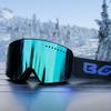 Dual-Layer Anti-Fog Ski Goggles Adults Windproof Sandproof UV-Protective Snow Sports Eyewear With Lens Compatibility