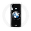Case for Samsung Galaxy A20 BMW Logo Black Background