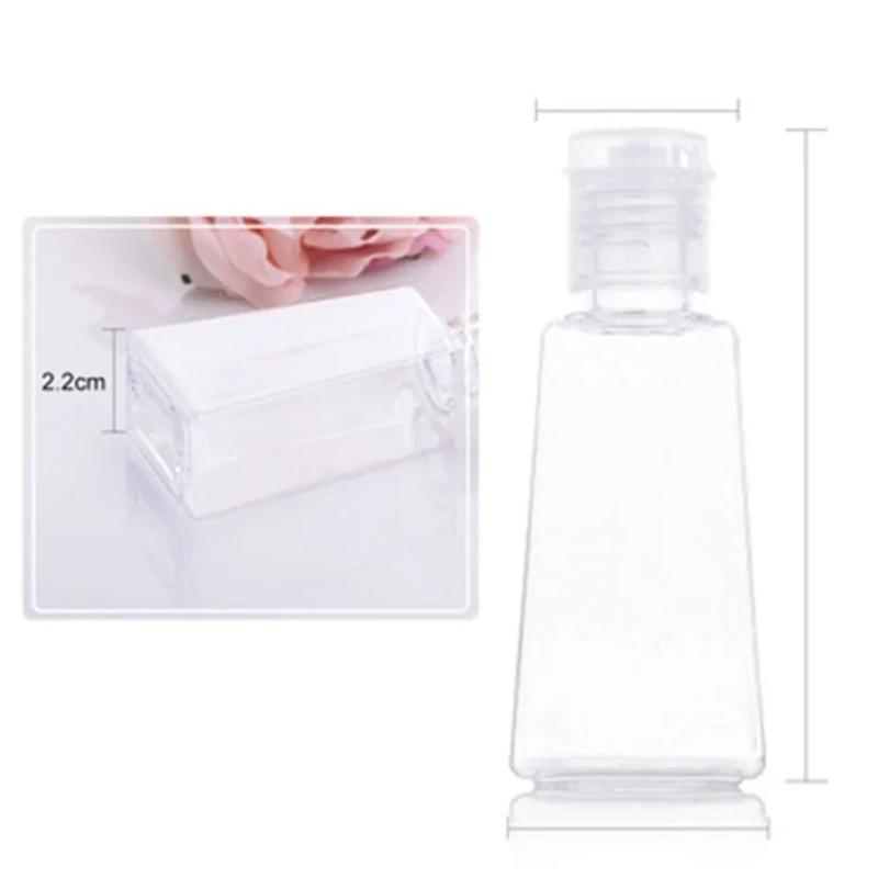 30ML Empty Refillable Bottle Flip Cap Portable Trapezoidal Plastic Bottles Travel Bottle Cosmetic Lotion Squeeze Bottles