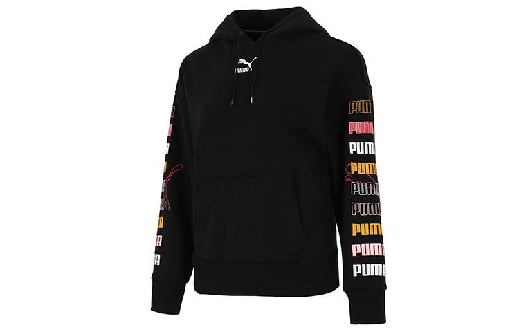 PUMA Sweatshirts Women's Black Hooded Moderate Regular 533155-01