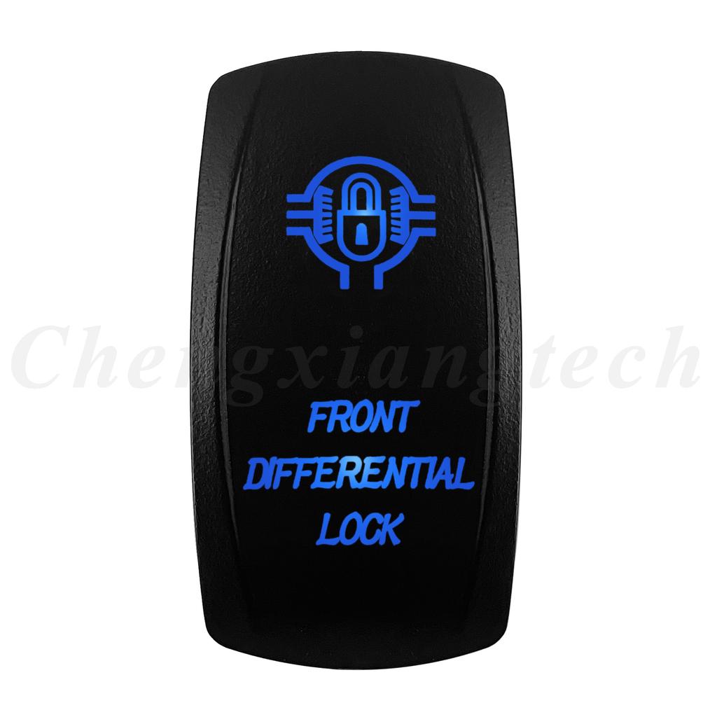 12V 20A Blue Led Car Boat Laser Rocker Switch ON OFF (ON) OFF ON OFF ON (ON) OFF ON (ON) OFF (ON) Waterproof