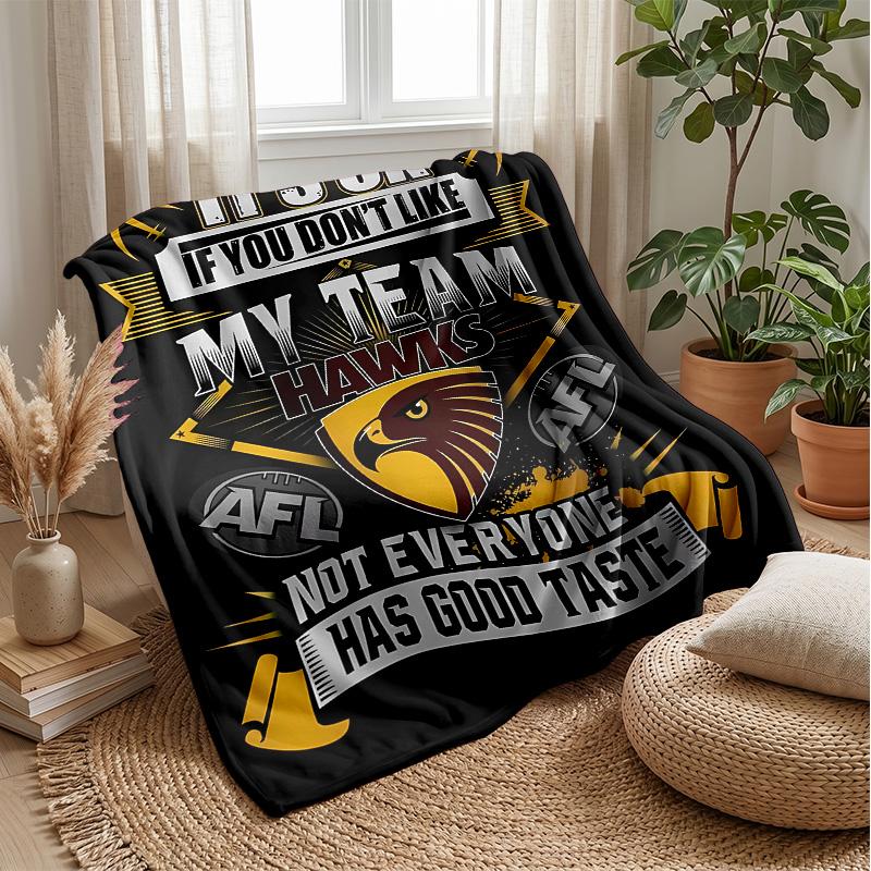 Hawthorn Hawks 2 Theme blanket Soft Flannel Blanket Plush Throw Blanket Cozy Sofa Bed Blanket for Home Decor