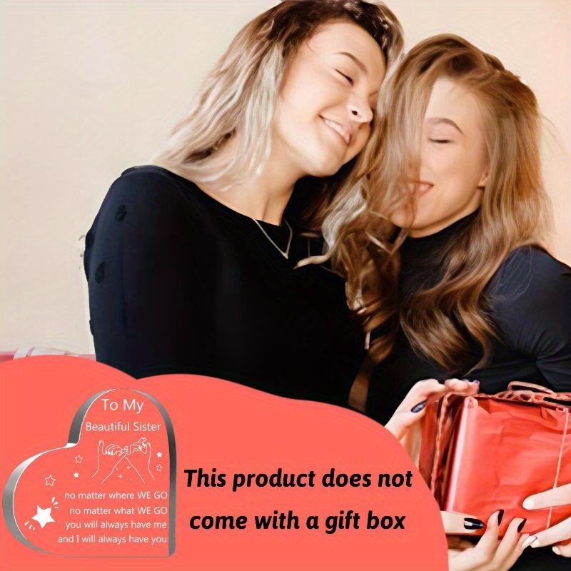 Акриловый подарок сестре - Искренний подарок на Рождество, День рождения и День матери