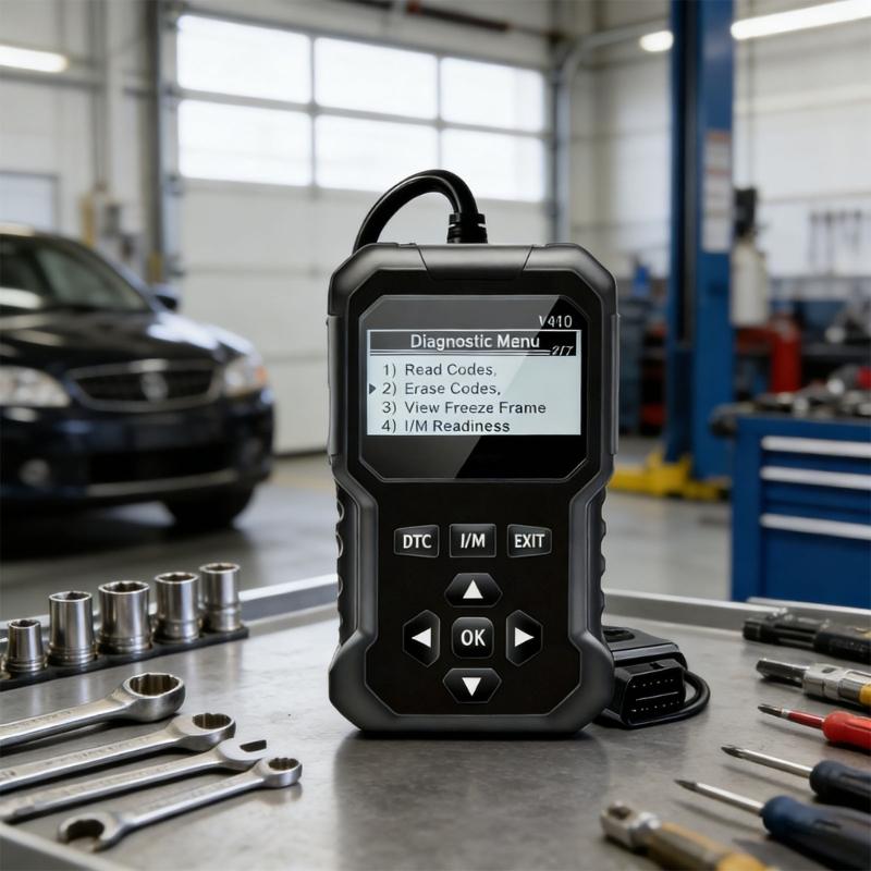 Промышленный диагностический сканер OBD2 Дисплей высокого разрешения Совместимость с несколькими языками Автомобильный диагностический инструмент