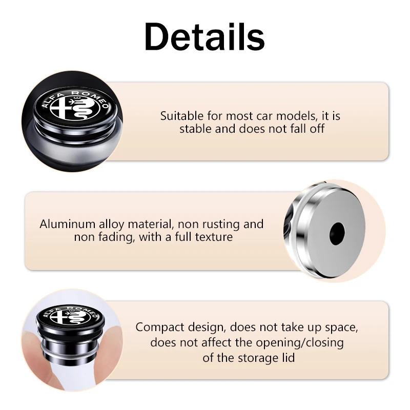 ZNBUA1 Alloy Socket Dust Cover Lighter Plug Car Cigarette Lighter Cap For Alfa Romeo 159 Giulietta 156 147 Giulia Mito GT Stelvio