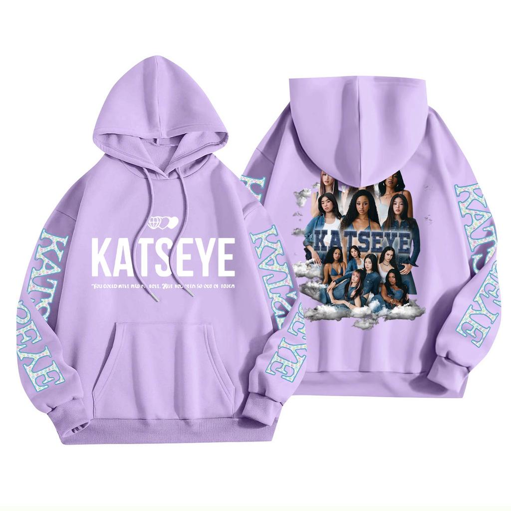 Унисекс Модный Легкий Пуловер с Длинным Рукавом и Карманами Толстовка с Принтом