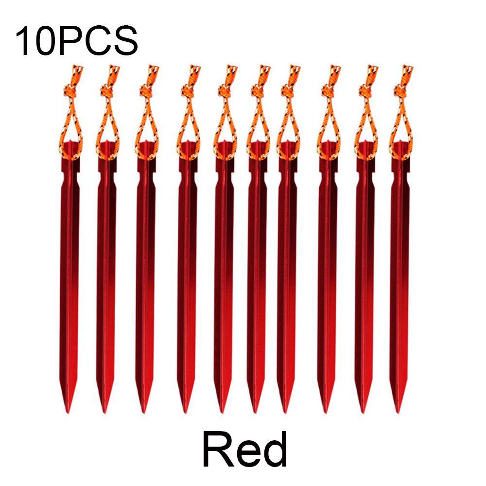 5/10pcs 18cm Ultralight Aluminium Alloy Strong Camping Hiking Tent Peg Stakes Triangular Stake Nail