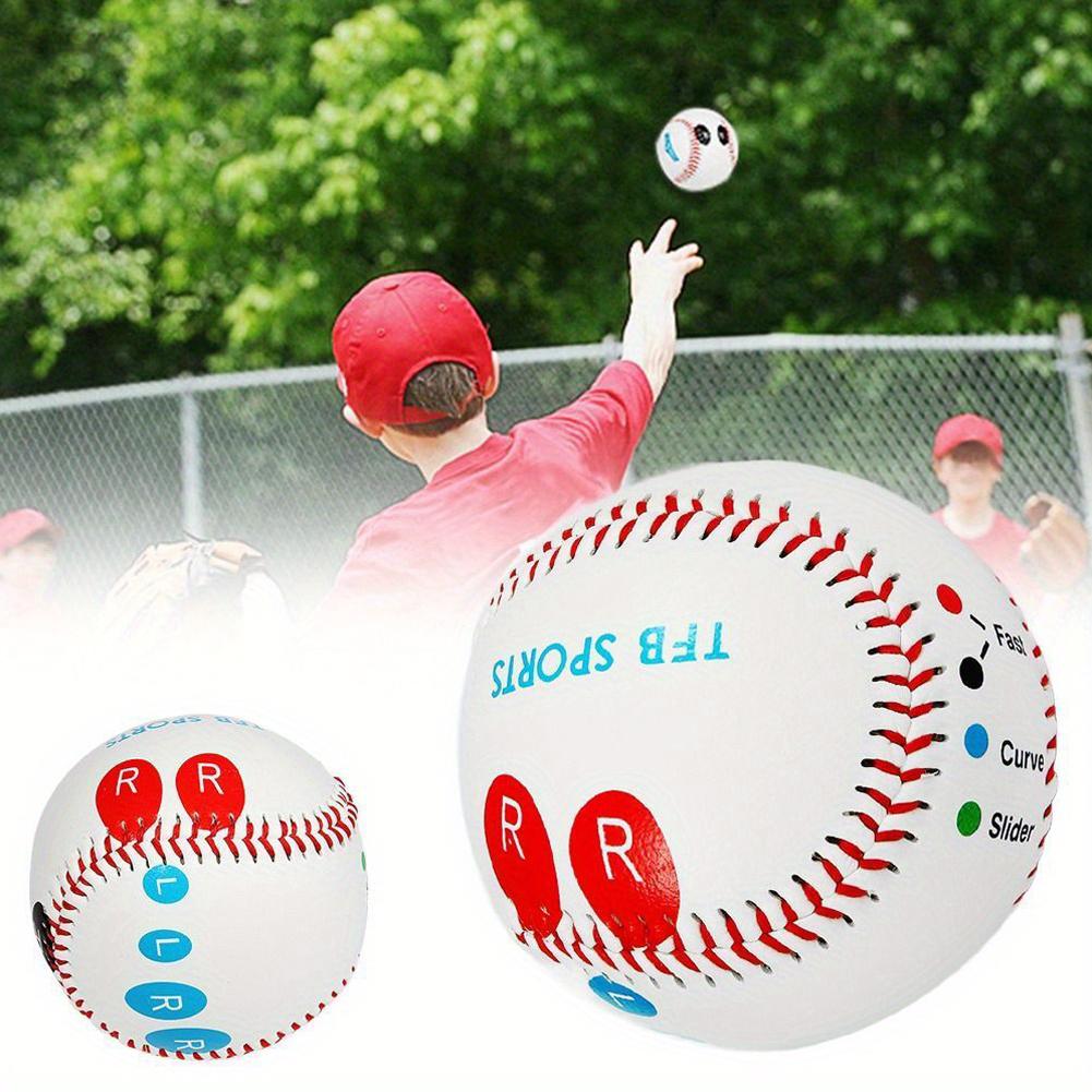 9'' Pitch Training Baseball with Finger Placement Markers Standard Baseball Pitching Trainer Training Aid for Pitching Practice