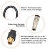 X AUTOHAUX Tube Tire Valve Connection Pipe Flexible Copper Rubber Air Chuck Inflator Compressor
