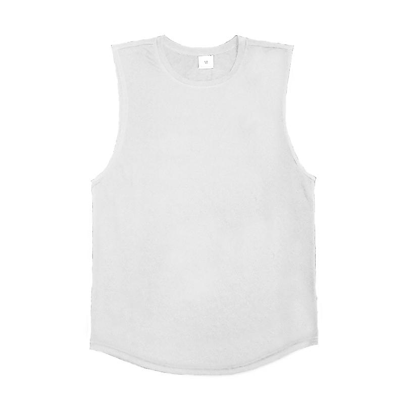 Muscleguys Летняя свободная футболка без рукавов для занятий спортом и фитнесом. Мужская с широкими плечами и короткими рукавами. Можно носить на открытом воздухе. Однотонный жилет.