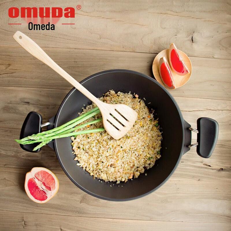 OUMEDA 30 см чугунный антипригарный вок для жарки