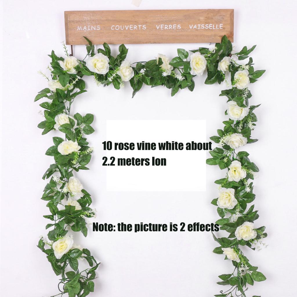 1 шт 2.2 м искусственный белый цветок поддельные подвесные искусственные виноградные растения листья искусственные гирлянды цветы свадебное украшение