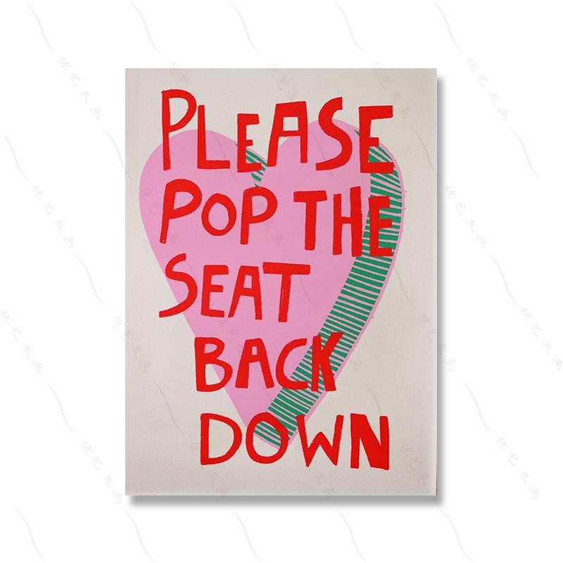 Bathroom Print Shower Bath Art Poster Illustration Retro Funny Quote Home Decor Cartoon Colourful Slogan Toilet Canvas Painting