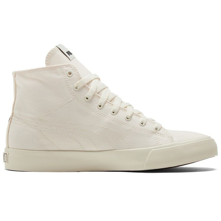 Puma Bari Mid Logo - Кроссовки унисекс белые Whisper-White Prism-Pink Black 387235-01