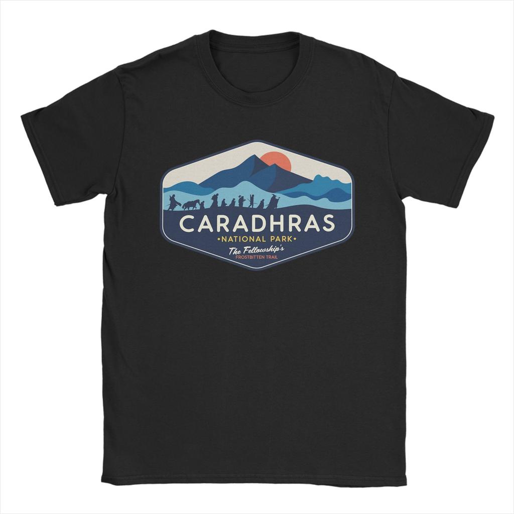 Unisex Caradhars National Park The Fellowships Frostbitten Trail T Shirt LLords Of The RRings 100 Cotton Tees Printed TShirt