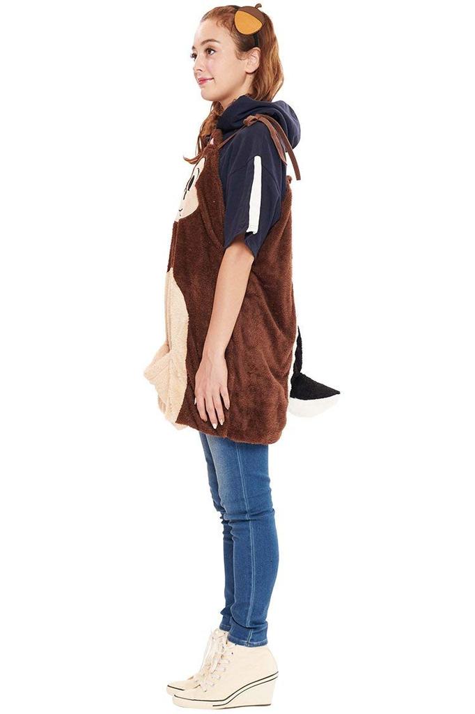 Disney Chip 'n' Dale Chip Overalls Costume, Women's, 74cm Length
