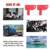 Kill Switch Spare Key 2pcs Switch Cutoff Disconnect Switch Isolator Marine Car Truck Red Power Sport Switch