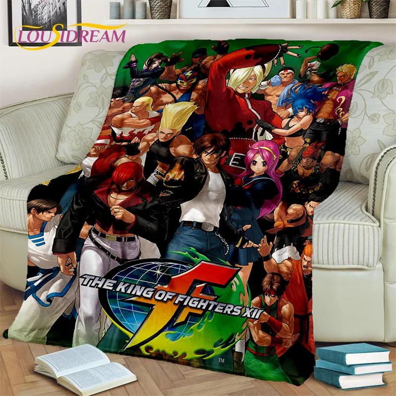Одеяло King of Fighters в стиле ретро-игр, мягкое одеяло для дома, спальни, кровати, дивана, пикника, путешествия, офиса, одеяло, детское одеяло