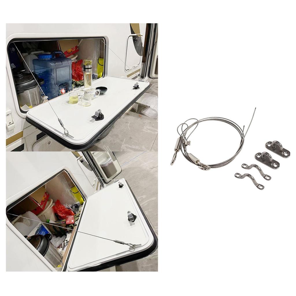 Аксессуары для каравана Веревка для открывания люка из нержавеющей стали 304 Регулируемая длина Для дома на колесах, автодома, кемпера