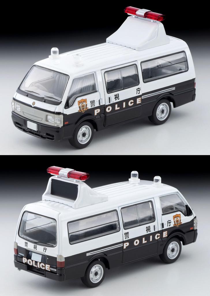 Tomytec Tomica Limited Vintage Neo Масштаб Фургон Mazda Bongo Brawny с направлением Столичная полиция Готовая модель 1/64 LV-N309a Знак, Отдел,
