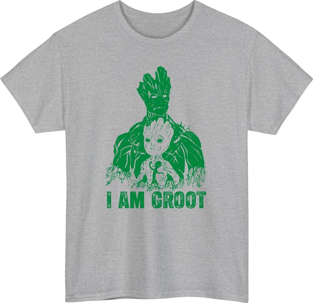 I Am Groot Cartoon Marvel Superhero TShirt Comics Guardians Galaxy Gift Tee